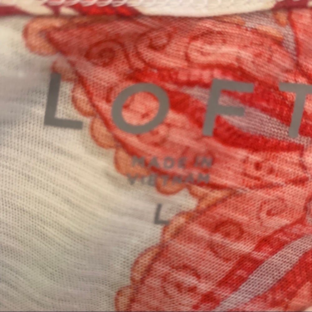 Loft Floral Tank Tee - Picture 2 of 3